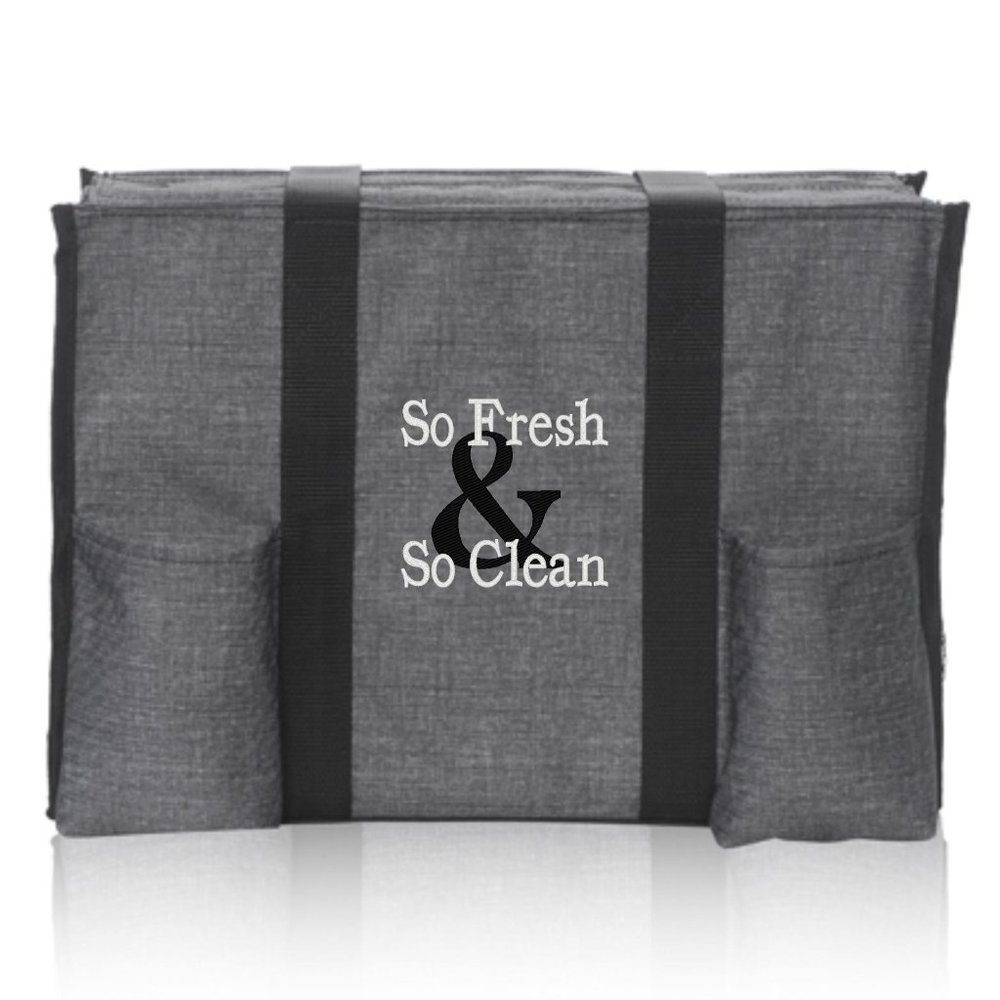 Thirty One Zip-Top Organizing Utility Tote Personalized with So Fresh & So Clean